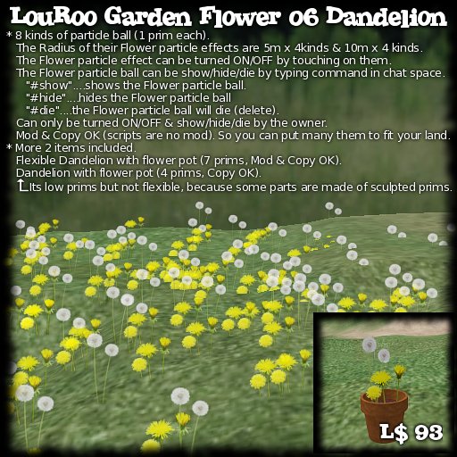 LouRoo Garden Flower 06 Dandelion