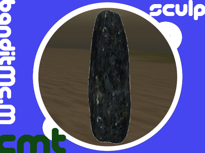 Dark Flat stone / Menhir No.1 
