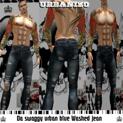 urban blue Washed Jean