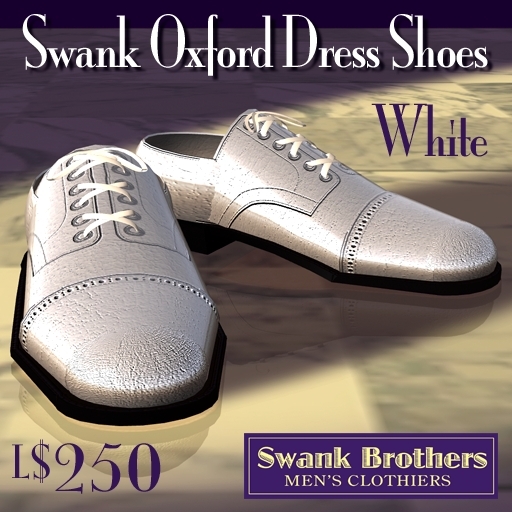 Swank White Oxfords