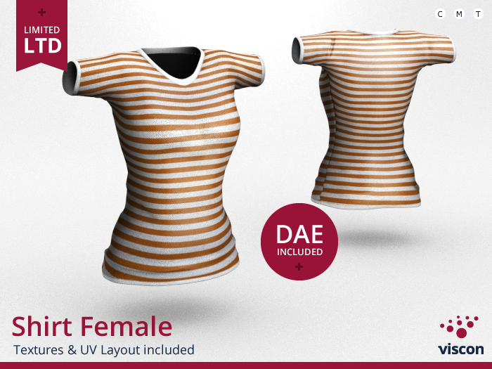 *viscon* Mesh Shirt Female Rigged - DAE Pack Limited