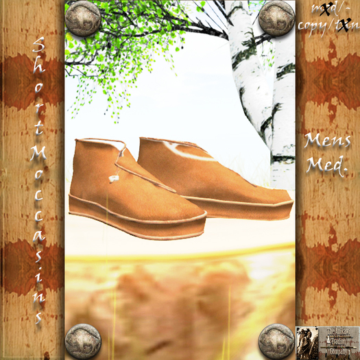 Short Moccasins Men's Medium Box