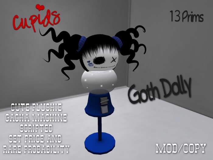 CUPIDS FUN GACHA MACHINE Goth Dolly