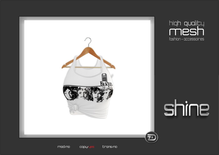  shine by [ZD] - MESH - "Mara" Knotted Tanktop