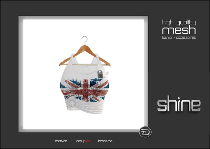  shine by [ZD] - MESH - "Mara" Knotted Tanktop
