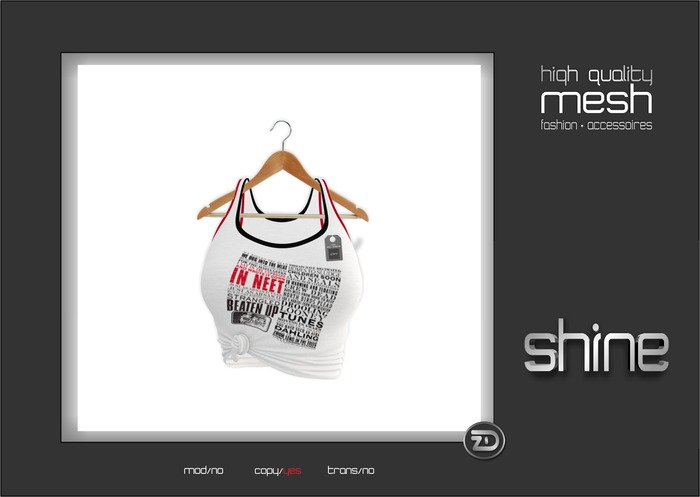 shine by [ZD] - MESH - "Mara" Knotted Tanktop