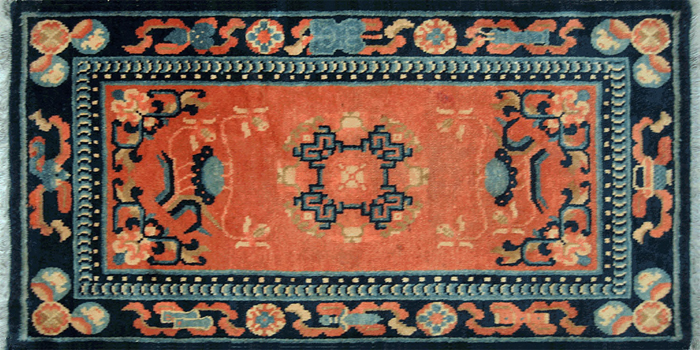 Lt Green Aubusson Rug (1 LI, $40)