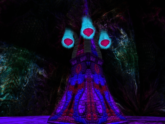 Drow Arcane Obelisk -w- swinging crystals