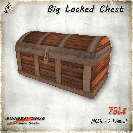 [Ginger Line] Small Wooden Chest - COPY - (BOX)