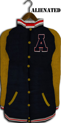 .::()A()::. .NavynGold. ::Varsity:: Jacket