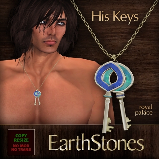 EarthStones His Keys Necklace - Royal Palace (BOX)