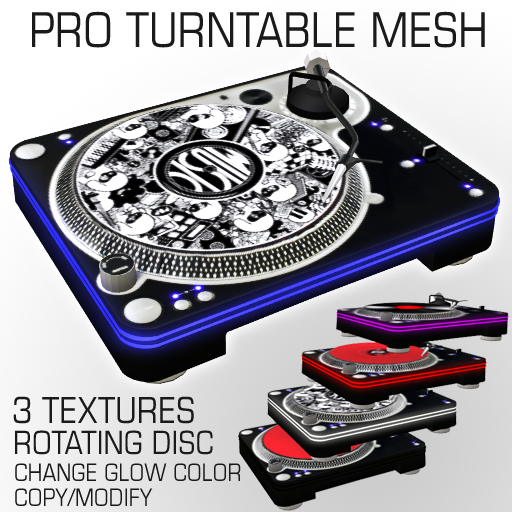 Pro Turntable Mesh with glowing parts