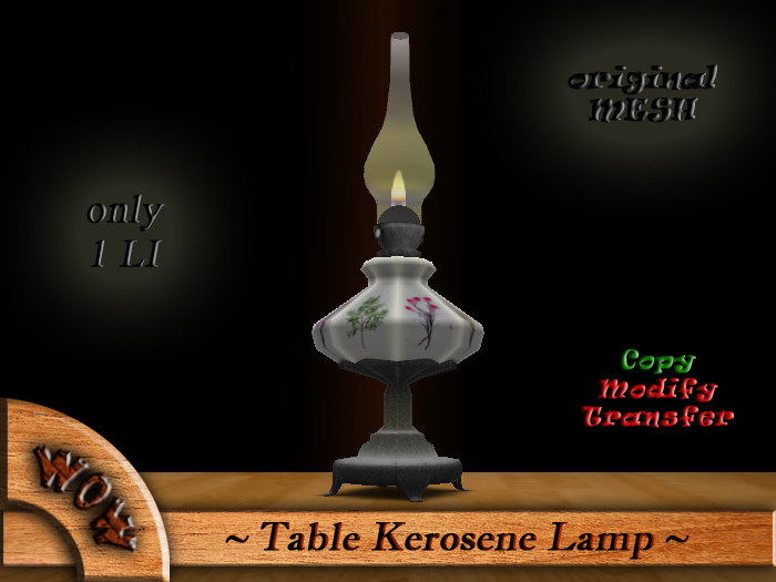 W.o.W. ~ Table Kerosene Lamp ~ REZ BOX