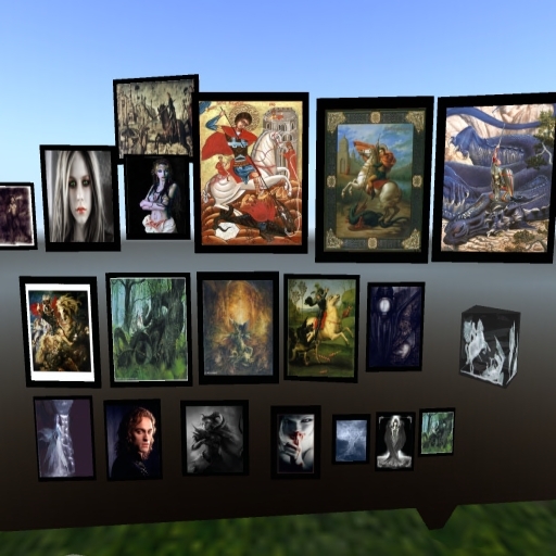 boxed godfather art gallery art 40 prims total