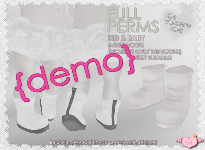 {DEMO} :*BABY*: FULL PERMS TODDLEEDOO Boots