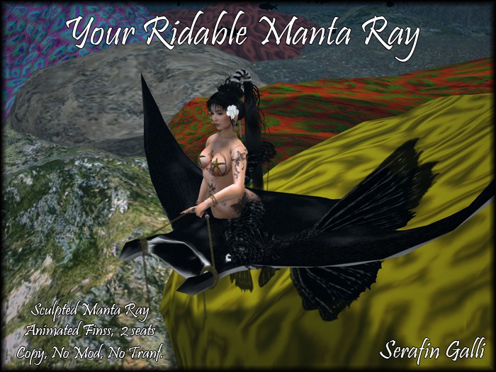 Manta Ray (Ridable 2 seats)