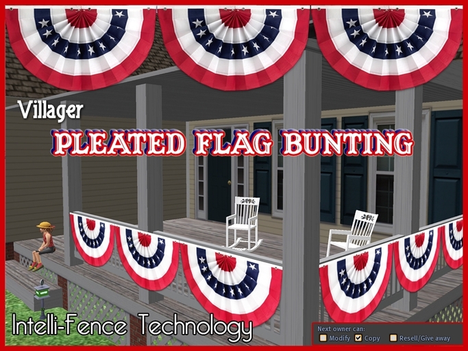 Villager Pleated Flag Bunting