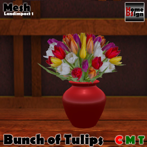 HDs-Vase "Bunch of Tulips" Mesh