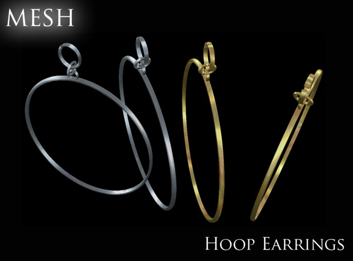 Mesh Extreme hoops Silver and Gold pack