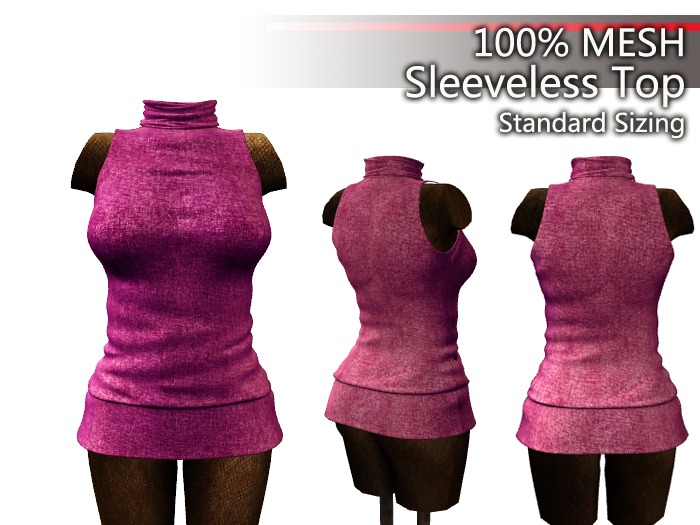 ★★100% Mesh Rigged★★ Sleeveless Top al6