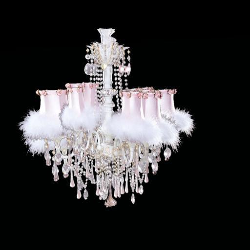 Sassy's Prissy Pink Chandelier