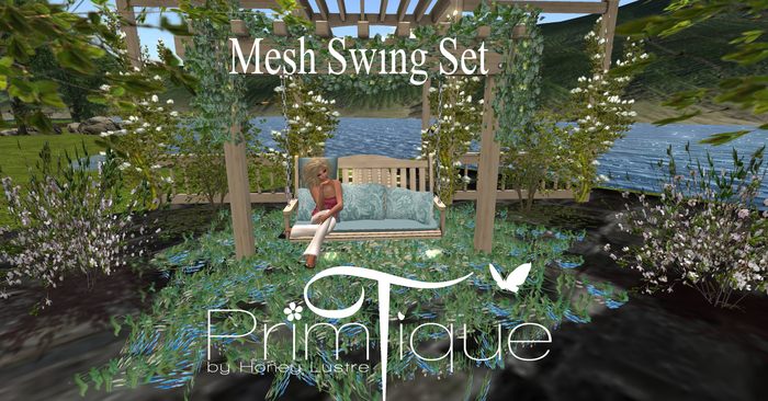 PrimTique Outdoor Mesh Swing  Set {DB}