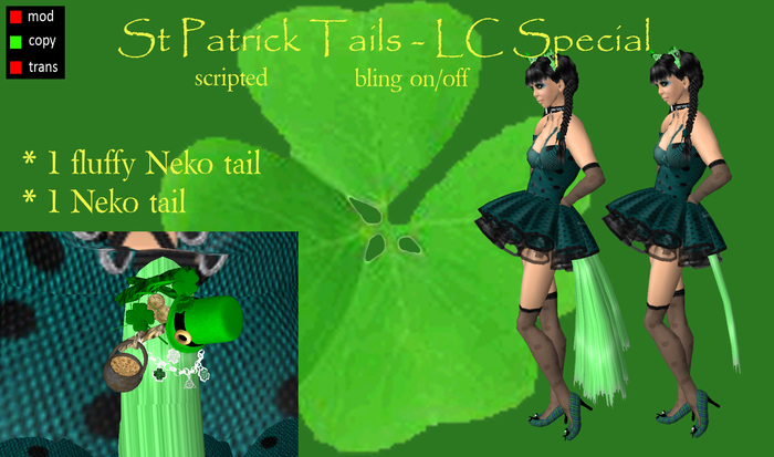 [MC] Neko Tails - St Patrick green