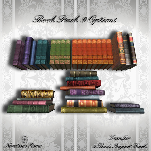 ~Narcissus Home~ Mesh Books All Pack 9 Options