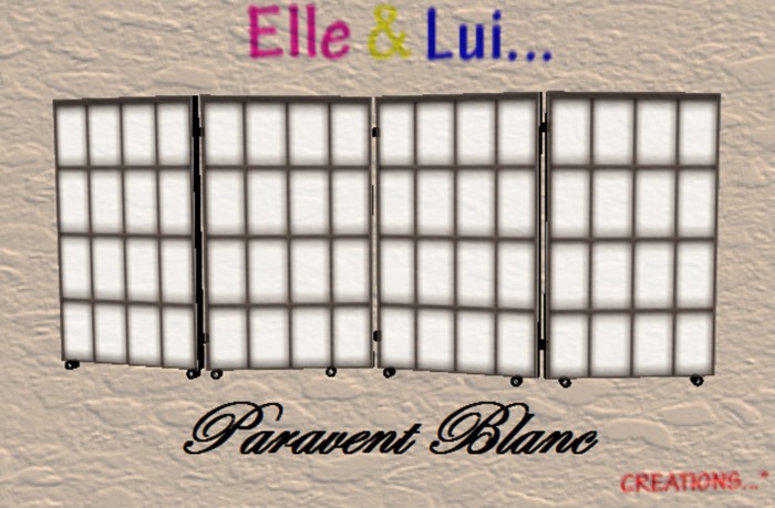 paravent blanc
