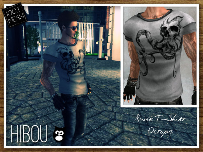 *Hibou* Rude T- Shirt Octopus