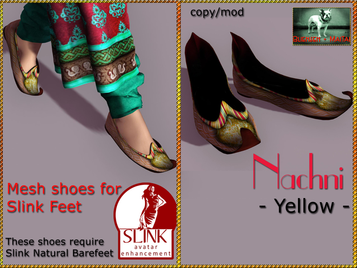Bliensen + MaiTai - Nachni Flats - Shoes for Slink Feet - Yellow