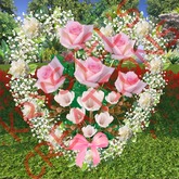 W42SV Small Pink Roses Heart (Rezz Me)