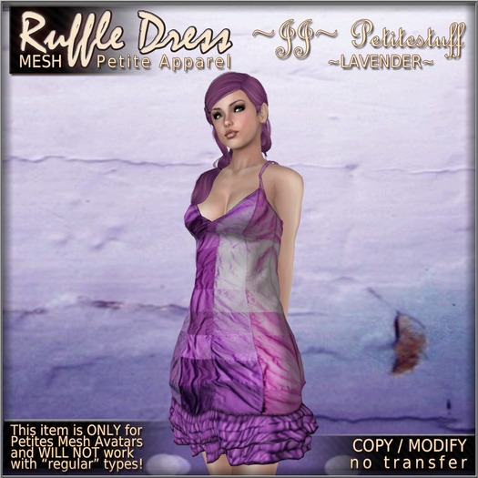 ~JJ~ Petitestuff Ruffle Dress (lavender)