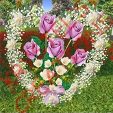 W27SV Small Lilac Roses Heart (Rezz Me)
