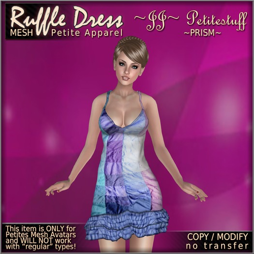~JJ~ Petitestuff Ruffle Dress (prism)