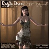 ~JJ~ Petitestuff Ruffle Dress (rust)