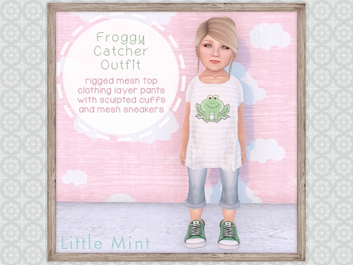 :: Little Mint :: Froggy Catcher Outfit