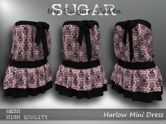 SUGAR Harlow Dress Boxed 17 RETRO PINK