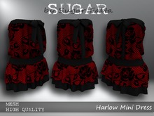 SUGAR Harlow Dress Boxed 20 RED FISHNET