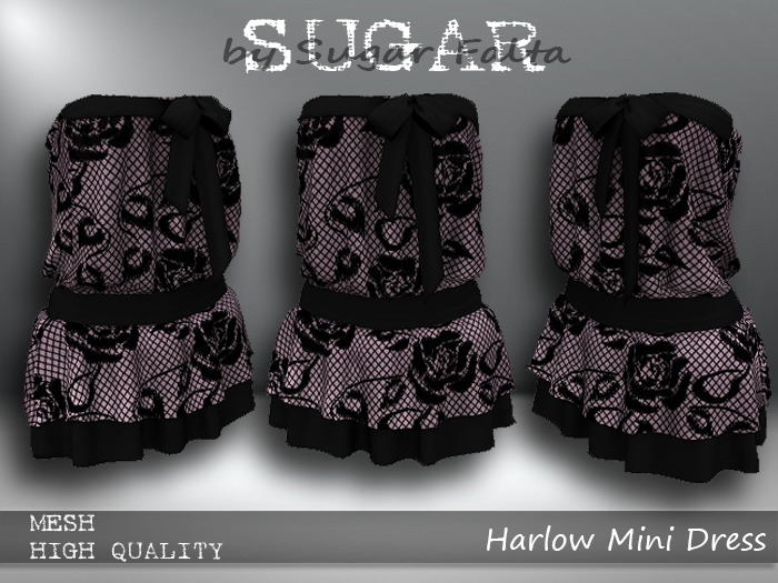 SUGAR Harlow Dress Boxed 19 PINK FISHNET