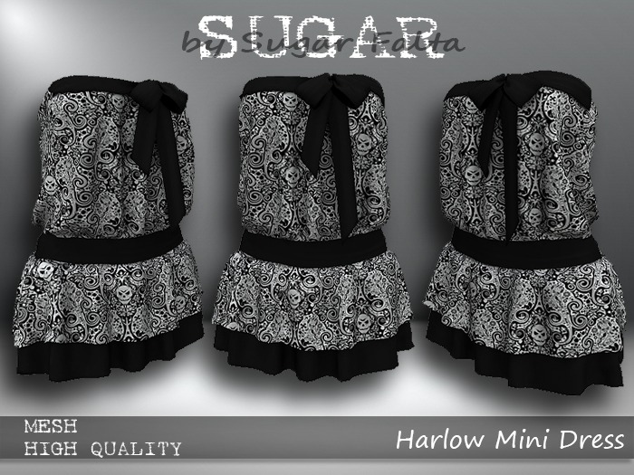 SUGAR Harlow Dress Boxed 12 SKULLY GRIMLEY