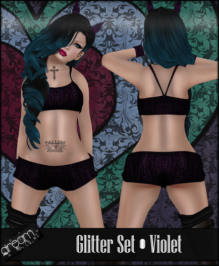. Dream .  Glitter Set - Violet
