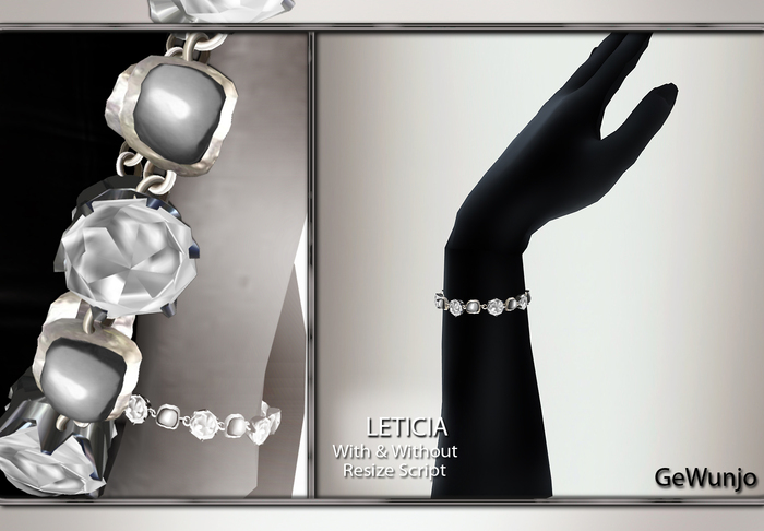 GeWunjo : LETICIA black bracelets
