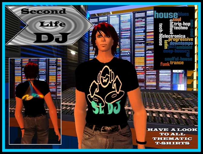 SL DJ - Music T.shirt 