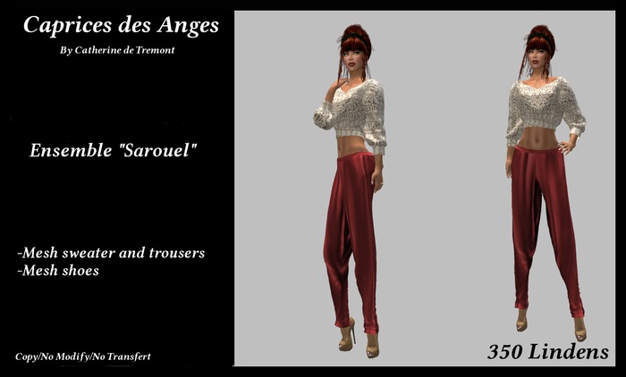 *CdT* Tenue  "Sarouel rouge
