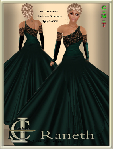 .:LC:. Raneth Ballgown with Applier - green