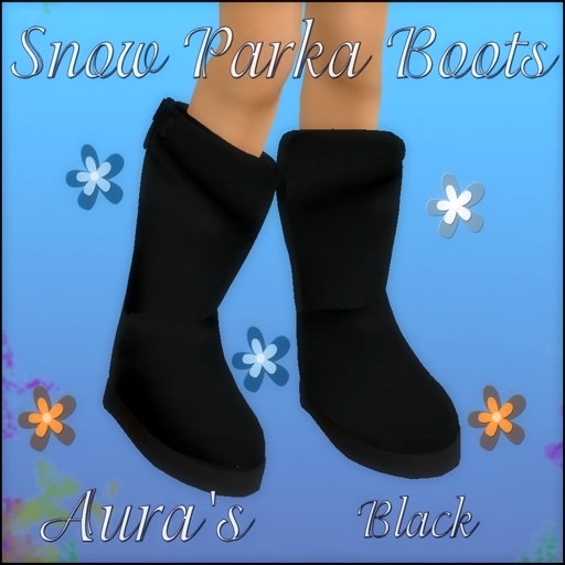 *Aura's* Parka  Boot = Black