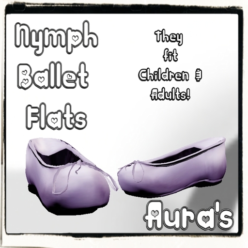 *Aura's* Nymph Ballet Flats Violet