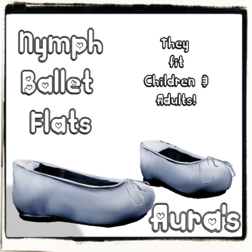 *Aura's* Nymph Ballet Flats Blue