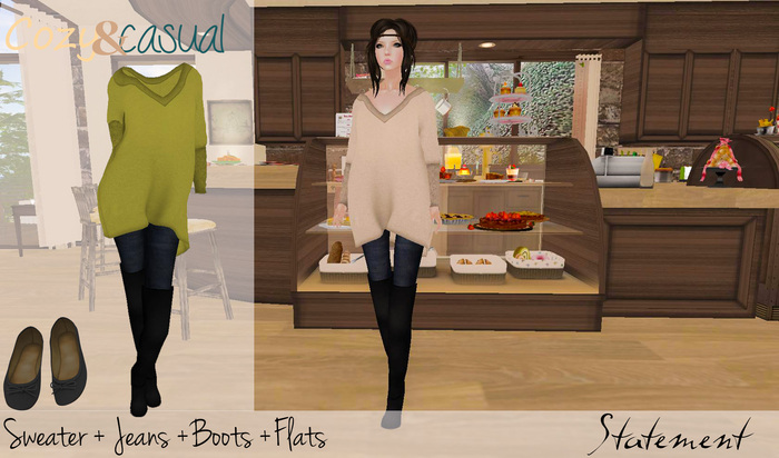 Cozy Up Outfit (Yellow)